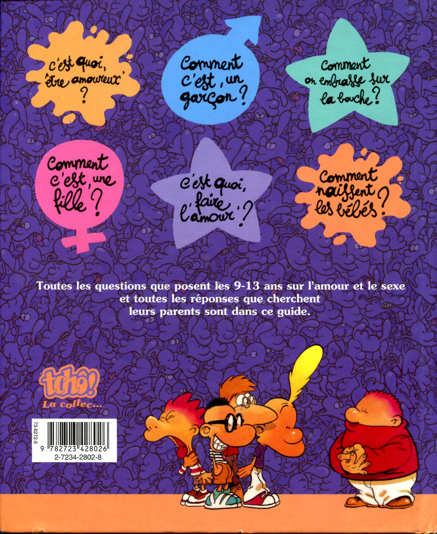 Verso de l'album Titeuf Le guide du zizi sexuel