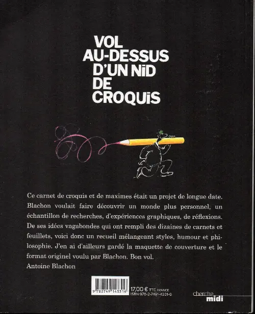 Verso de l'album Vol au-dessus d'un nid de Croquis