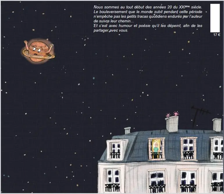 Verso de l'album La planète, le virus et moi…