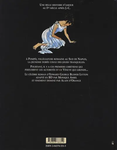 Verso de l'album Les Derniers jours de Pompéi