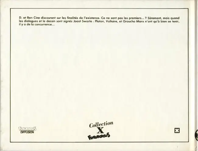 Verso de l'album Dr. Ben Ciné & D. Tome 1