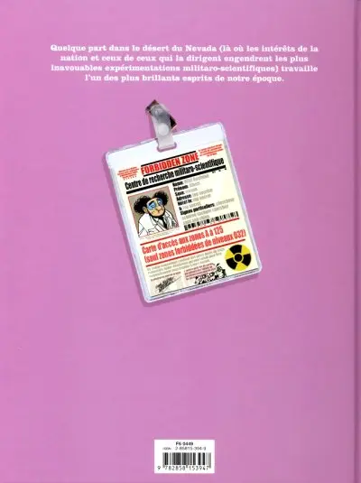 Verso de l'album Forbidden zone Tome 1