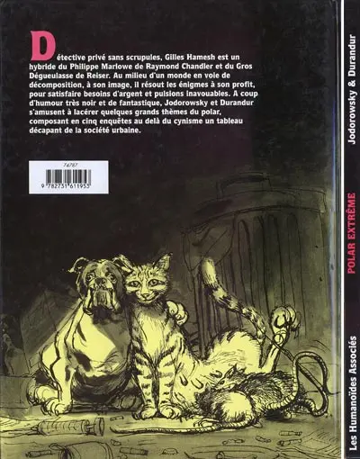 Verso de l'album Gilles Hamesh Tome 1 Gilles Hamesh, privé (de tout) - Polar Extrême