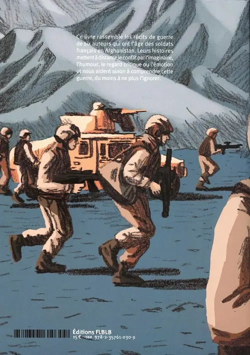 Verso de l'album Afghanistan Récits de guerre
