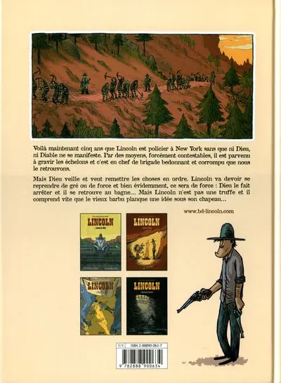 Verso de l'album Lincoln Tome 4 Châtiment corporel