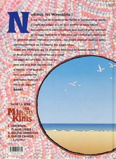 Verso de l'album Les Minou Kinis Tome 2 Soleils complices