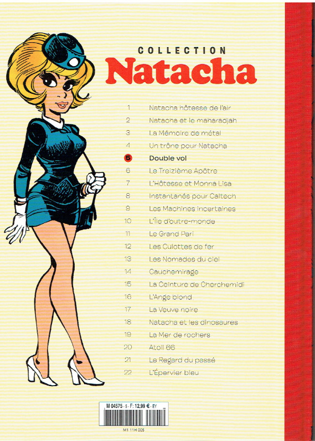 Verso de l'album Natacha - La Collection Tome 5 Double vol