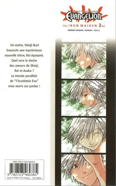Verso de l'album Neon Genesis Evangelion - The Iron Maiden 2nd 1