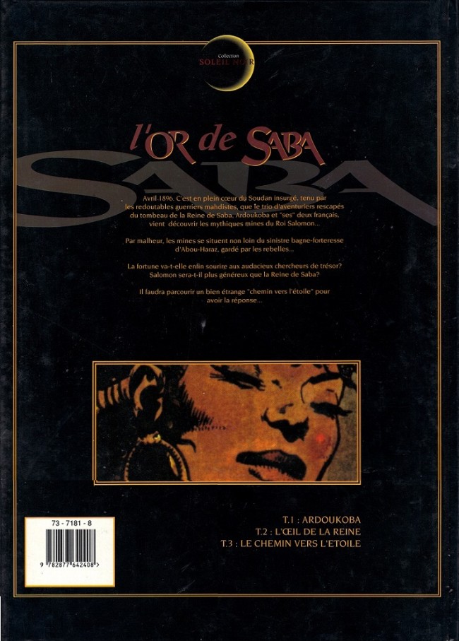 Verso de l'album L'Or de Saba Tome 3 Le chemin vers l'étoile