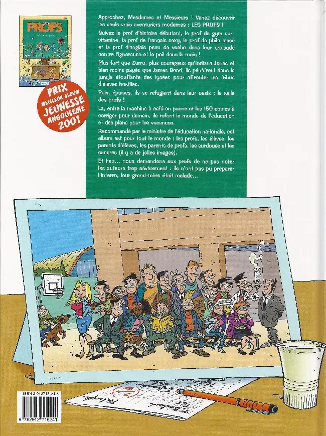 Verso de l'album Les Profs Tome 2 Loto et colles