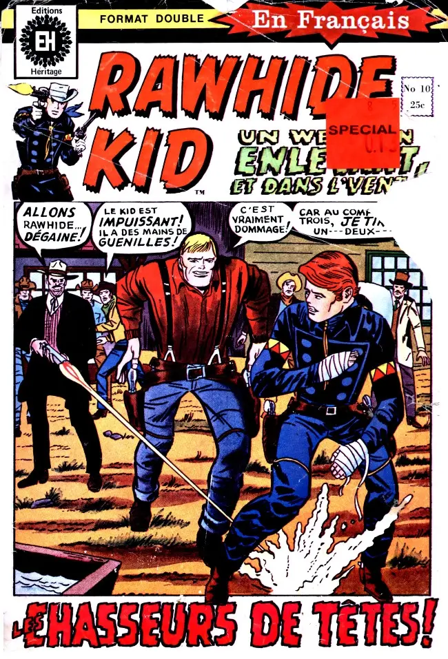 Couverture de l'album Rawhide Kid N° 10 Les chasseurs d'hommes