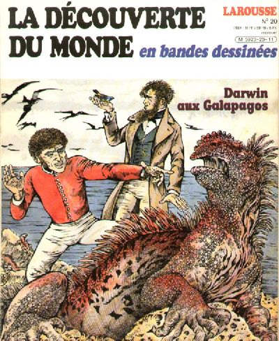 Couverture de l'album La Découverte du monde en bandes dessinées Tome 20 Darwin aux Galapagos