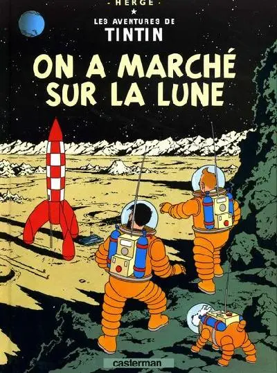 Couverture de l'album Tintin Tome 17 On a marché sur la Lune
