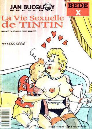 Couverture de l'album Tintin - Pastiches pour Adultes La vie sexuelle de Tintin