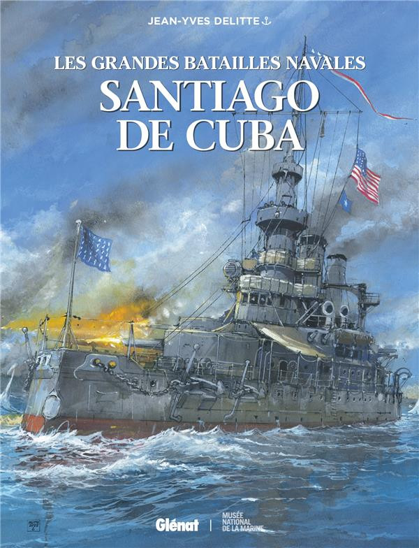 Couverture de l'album Les grandes batailles navales Tome 21 Santiago de Cuba