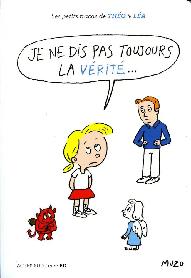 Couverture de l'album Les petits tracas de Théo & Léa Tome 8 Je ne dis pas toujours la vérité ...