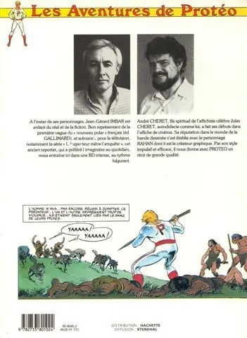 Verso de l'album Protéo Tome 1 Les bannis