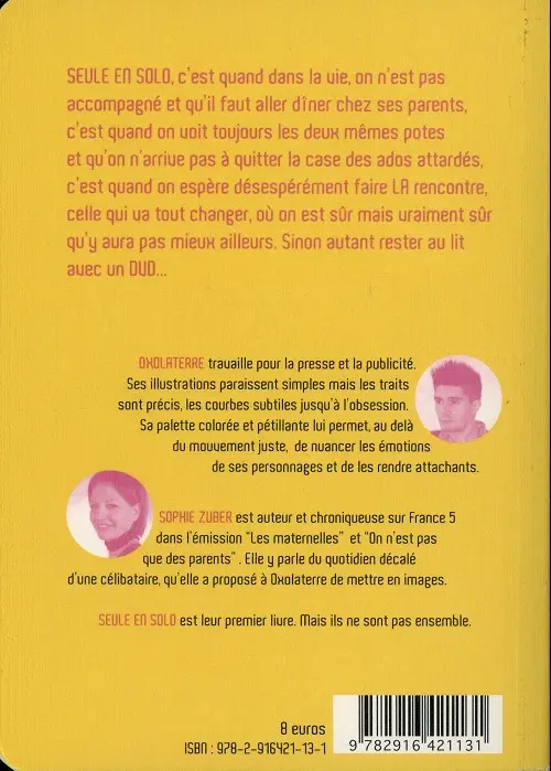 Verso de l'album Seule en solo