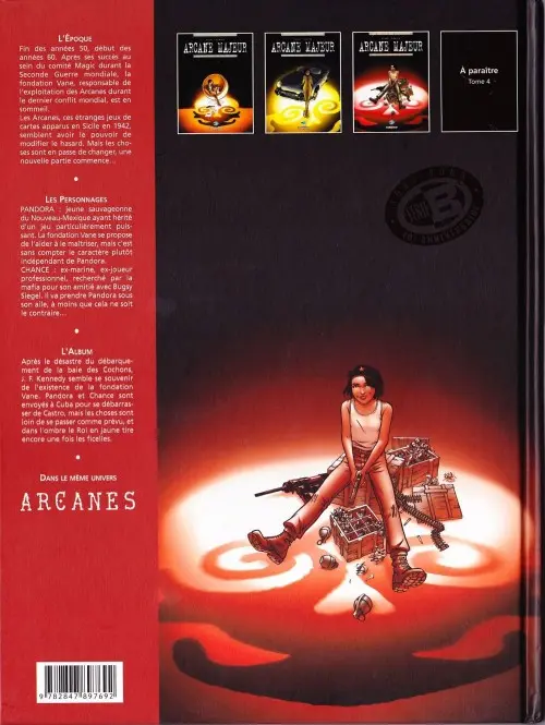 Verso de l'album Arcane majeur Tome 3 Cuba libre !