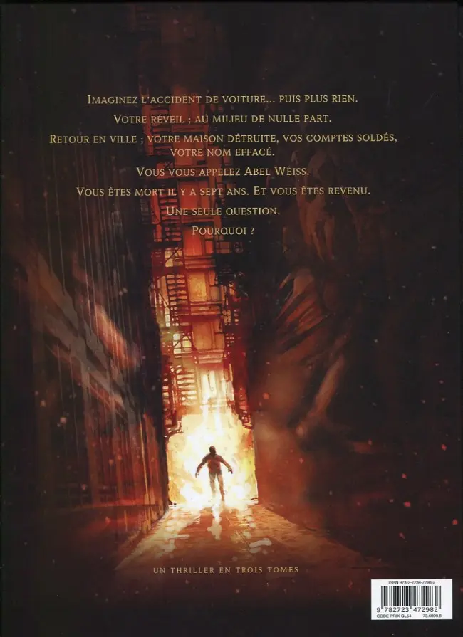 Verso de l'album Le Syndrome d'Abel Tome 2 Kôma