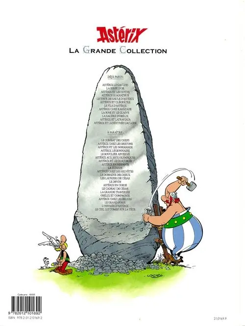 Verso de l'album Astérix La Grande Collection Tome 6 Astérix et Cléopâtre