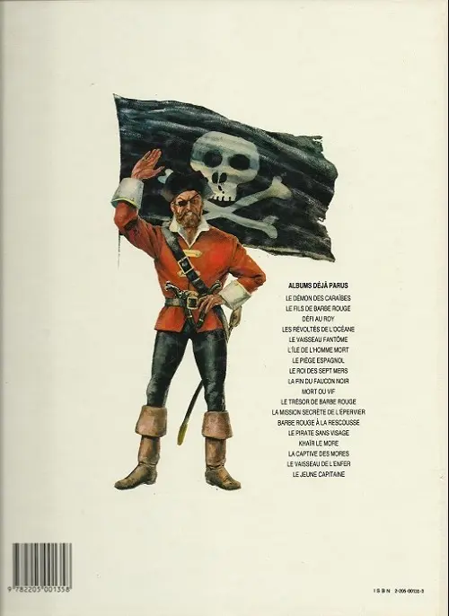 Verso de l'album Barbe-Rouge Tome 4 Défi au Roy