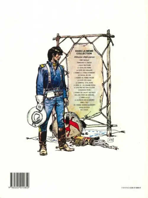 Verso de l'album La Jeunesse de Blueberry Tome 3 Cavalier bleu