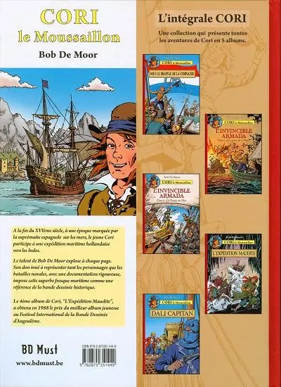 Verso de l'album Cori le Moussaillon Tome 1 Sous le drapeau de la compagnie