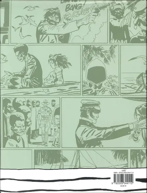 Verso de l'album Corto Maltese Tome 3 La ballade de la mer salée