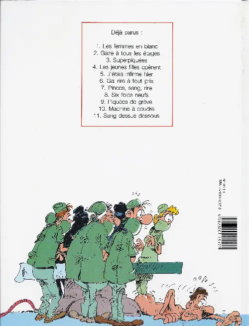Verso de l'album Les Femmes en Blanc Tome 3 Superpiquées