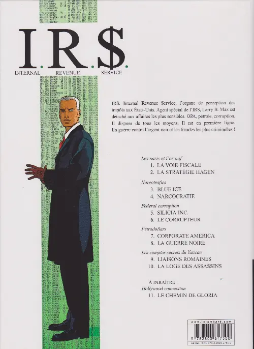 Verso de l'album I.R.$. Tome 4 Narcocratie