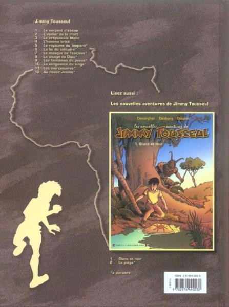Verso de l'album Les aventures de Jimmy Tousseul Tome 3 Le crépuscule blanc