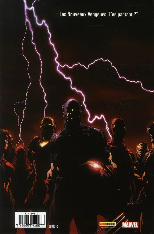 Verso de l'album The New Avengers Tome 1 Chaos