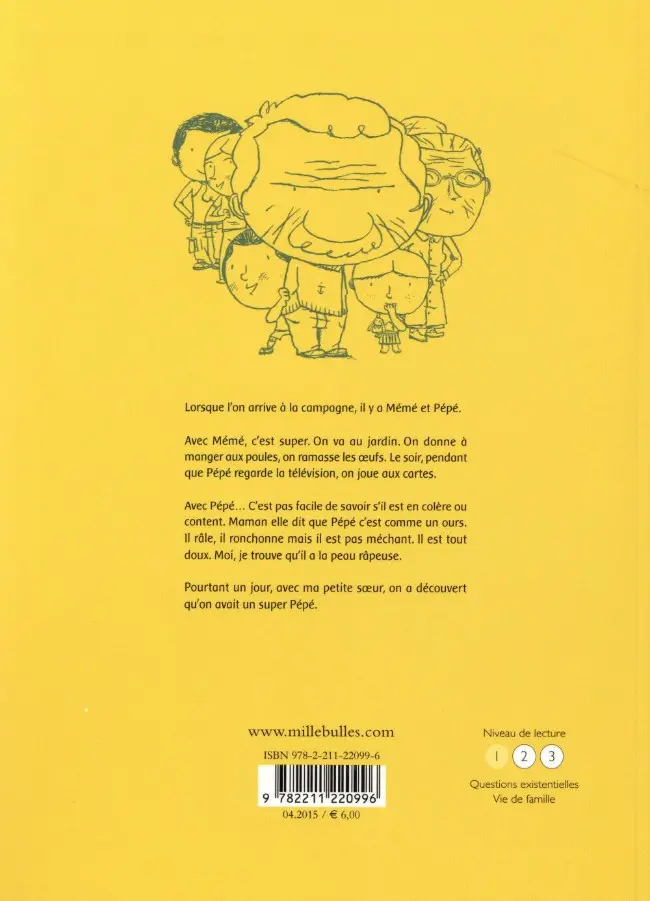 Verso de l'album La Petite famille Tome 1 Pépé