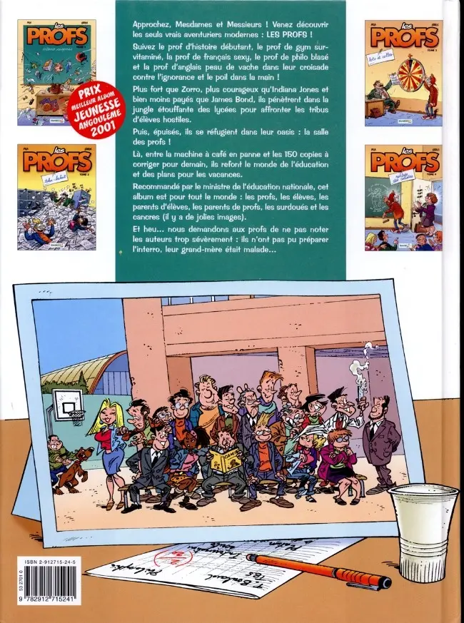Verso de l'album Les Profs Tome 2 Loto et colles