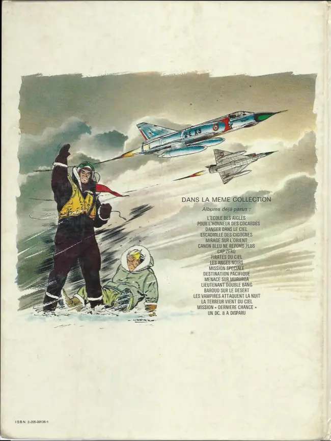 Verso de l'album Tanguy et Laverdure Tome 4 Escadrille des cigognes