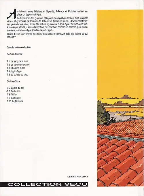 Verso de l'album Le Vent des Dieux Tome 4 Lapin-tigre
