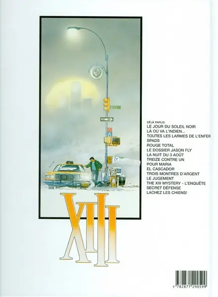 Verso de l'album XIII Tome 6 Le dossier Jason Fly