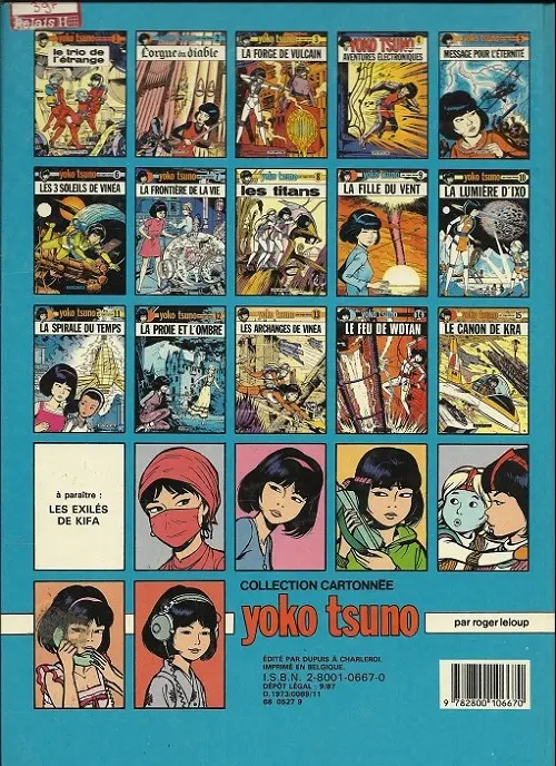 Verso de l'album Yoko Tsuno Tome 2 L'orgue du diable