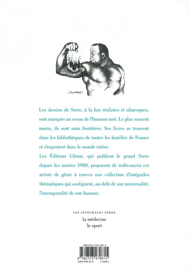 Verso de l'album Serre - Les intégrales Le sport