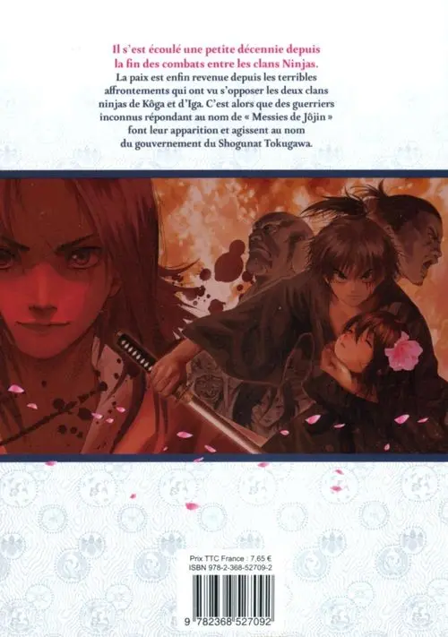 Verso de l'album Basilisk - The Ôka Ninja Scrolls 1