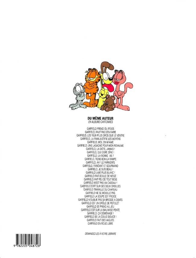 Verso de l'album Garfield Tome 29 En roue libre