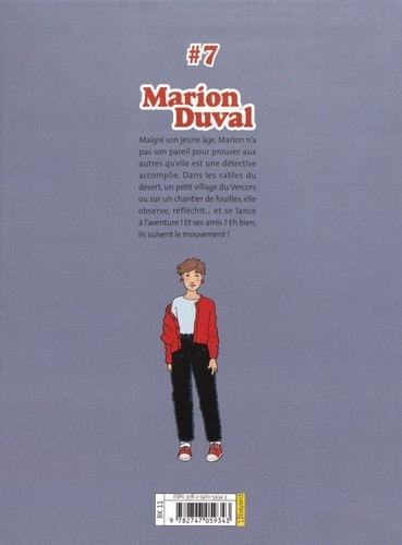Verso de l'album Marion Duval #7 Un parfum d'aventure - La clandestine - Mystère au Pré-Chabert