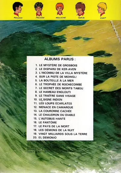 Verso de l'album La Patrouille des Castors Tome 21 Passeport pour le néant