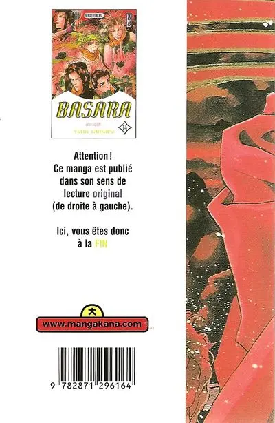 Verso de l'album Basara 14