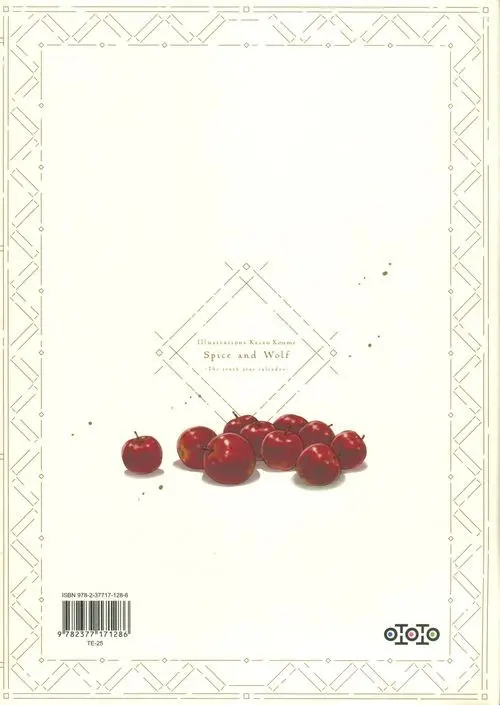 Verso de l'album Spice & Wolf The tenth year calvados