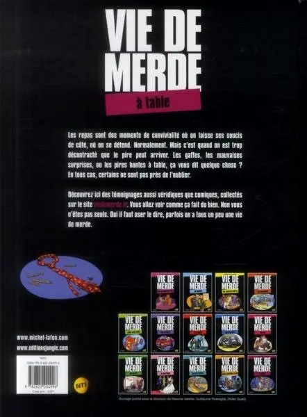 Verso de l'album Vie de merde Tome 14 À table
