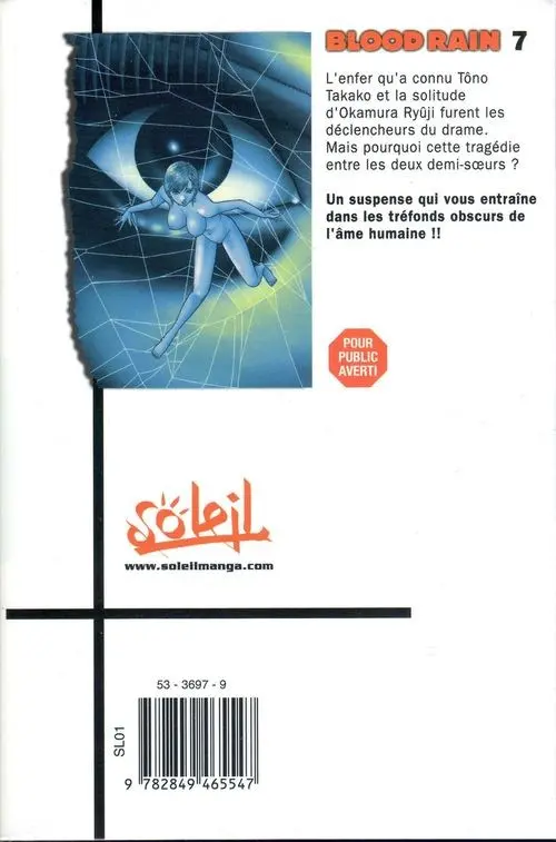 Verso de l'album Blood rain 7