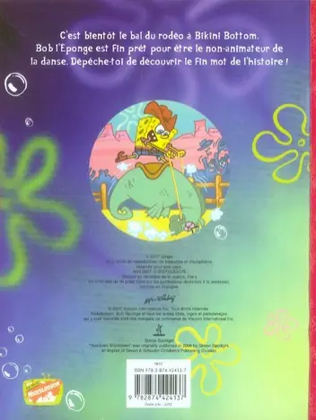 Verso de l'album Les Histoires de Bob l'éponge Tome 3 Le bal du rodéo