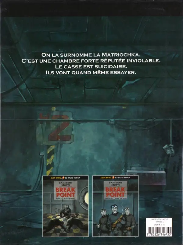 Verso de l'album Break point L'intégrale